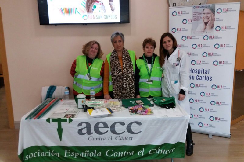 HLA San Carlos colabora con la Asociacin contra el cncer para ayudar en la investigacin