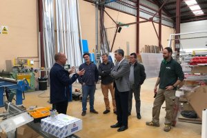 El conseller dEconomia visita les obres de modernitzaci del polgon industrial de Benissa