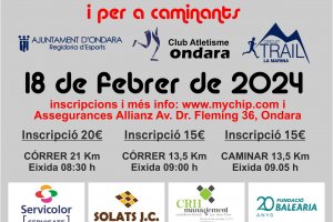 La Regidoria dEsports i Club Atletisme Ondara programen la Gegant de Pedra 2024 pel 18 de febrer