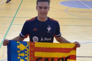El calpino Carlos Alonso lidera la seleccin valenciana Sub 19 de ftbol sala que cae en la semifinal del Campeonato de Espaa