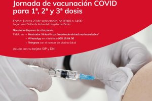 Jornada de vacunaci contra la Covid a l'Hospital de Dnia