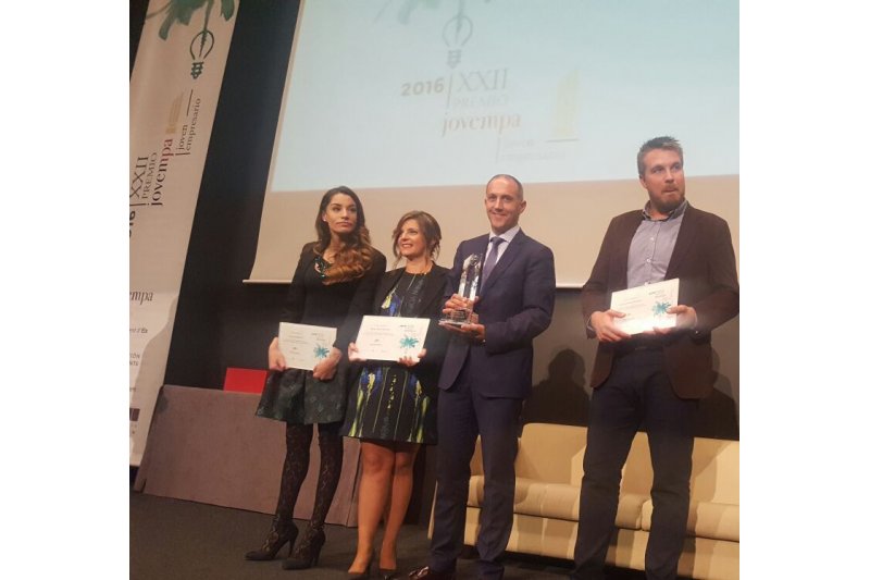 Antonio Cidoncha recibe el Premio Jovempa Joven Empresario 2016