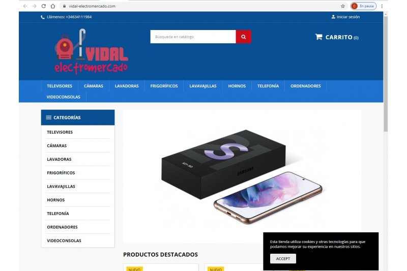 Suplantan los sitios webs de Electrodomsticos Pineda y Milar Vidal 