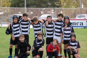 El equipo Sub 10 de rugby de Xbia debuta con tres victorias en un provincial