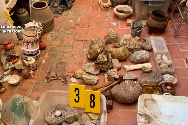 La Guardia Civil incauta en Dnia una de las mayores colecciones ilegales de material arqueolgico y restos seos 