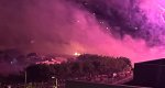 El espectculo piromusical de Dnia desata un incendio junto a Torrecremada 