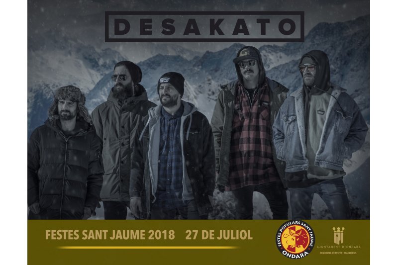 Desakato actuar en la nit de rock de Sant Jaume 2018 a Ondara