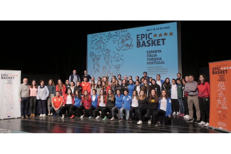  El Erasmus Epic Basket promou a Pedreguer els valors de lesport i la igualtat de gnere