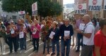 Centenares de personas se manifiestan contra los deslindes en Dnia