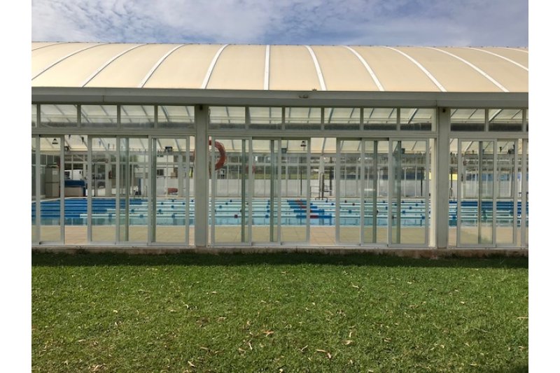 Maquinria dltima tecnologia a la piscina municipal de Poble Nou de Benitatxell