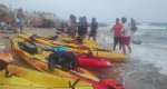 Rescate de embarcaciones kayak en Les Rotes