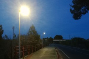 El Ayuntamiento de Ondara acomete el cambio completo de iluminacin en el carril bici de la carretera de Dnia