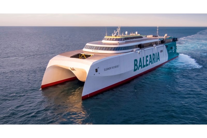 Baleria invita a sus pasajeros a que hagan realidad un sueo a bordo de su nuevo fast ferry Eleanor Roosevelt