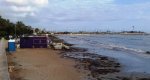 El temporal causa estragos en las playas 