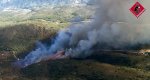 Los incendios de Castell de Castells y la Vall de Gallinera siguen sin estar controlados