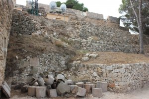 L'Ajuntament de Dnia restaurar la zona de bancals de la Vila Vella del castell