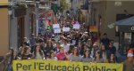 Un millar de personas se manifiesta para defender la educacin pblica y pedir la derogacin de la LOMCE
