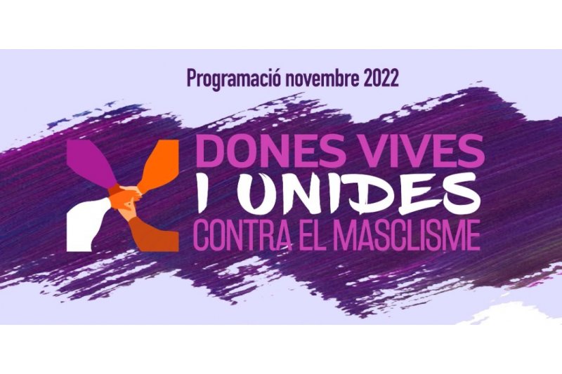 Dones Vives i Unides contra el Masclisme, lema de Pedreguer per la programaci dIgualtat
