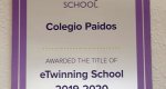 El Ministerio de Educacin reconoce al colegio Paidos de Dnia por pertenecer a la red europea eTwinningSchools