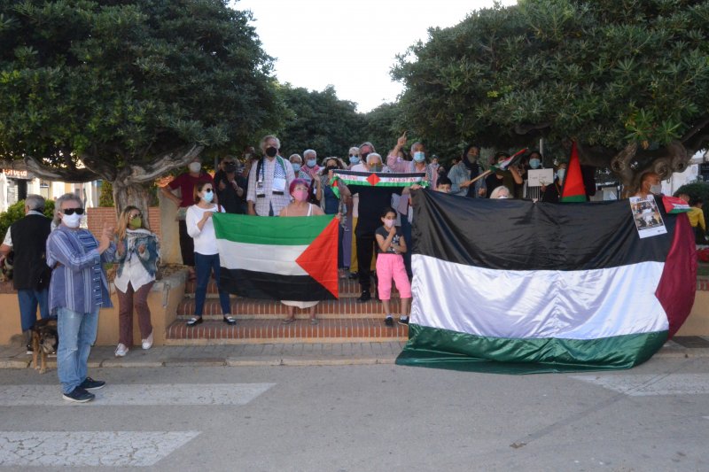 Concentracin en solidaridad con el pueblo palestino