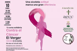 El Verger organitza una nova Cursa Solidària contra el Càncer pel diumenge
