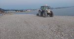 Unos trabajos del Ayuntamiento de Dnia permiten ampliar la playa de l'Almadrava 