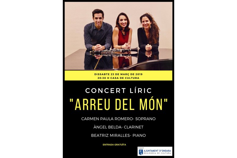 Ondara organitza el concert lric Arreu del Mon pel proper dissabte