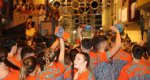 Marina Mulet i Jaime Monfort fan vibrar la Plaa Major amb un preg que repassa els tpics de les Festes de Pedreguer