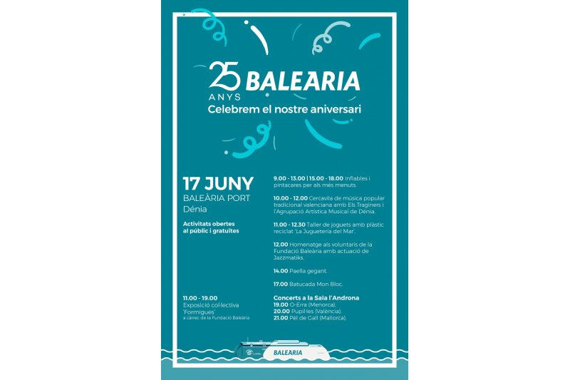 Baleria celebra el 25 cumpleaos con los vecinos de la comarca