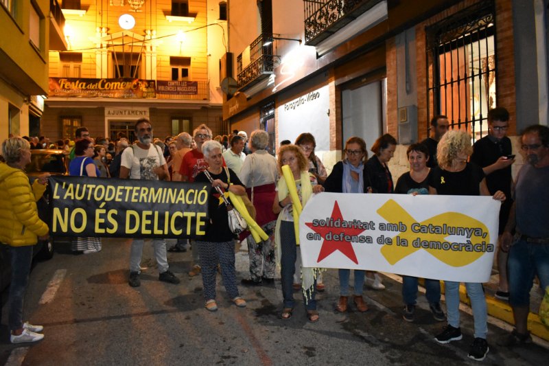 Vora 250 persones demanen la llibertat dels poltics del procs condemnats a pres en una concentraci celebrada a Pedreguer