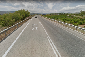 Fallece una mujer en un accidente mltiple en la carretera de la entrada a la autopista de Ondara