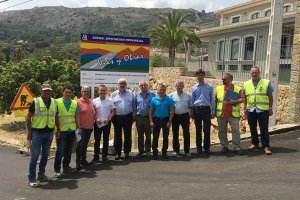 Obras de mejora del vial entre Murla y la Vall de Laguar