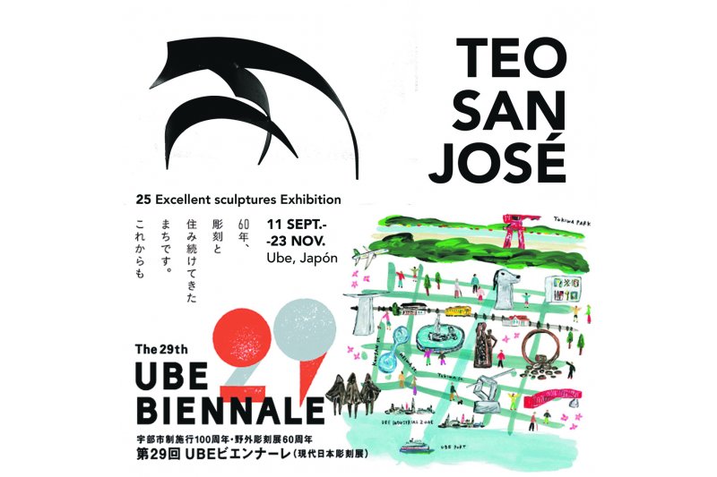 Teo San Jos, nico escultor seleccionado en la Bienal de Ube
