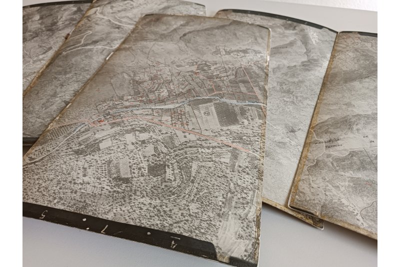 LAjuntament de Pego digitalitza un mapa del terme municipal dels anys 50 configurat amb fotos aries