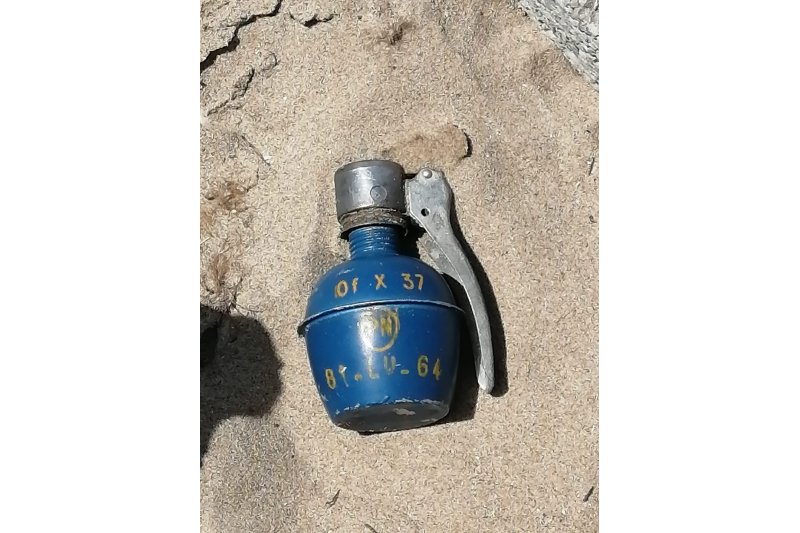 La granada de mano hallada en Dnia es de origen francs y haba sido utilizada 