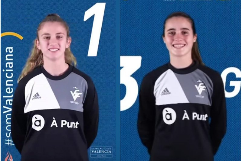 Ftbol Femenino: Las vergerinas Gemma y Claudia, el futuro que se hace presente en las porteras de las selecciones valencianas inferiores