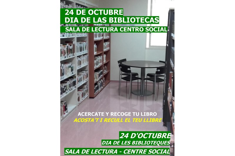La Sala de Lectura del Centro Social de Dnia celebra el Da de la Biblioteca