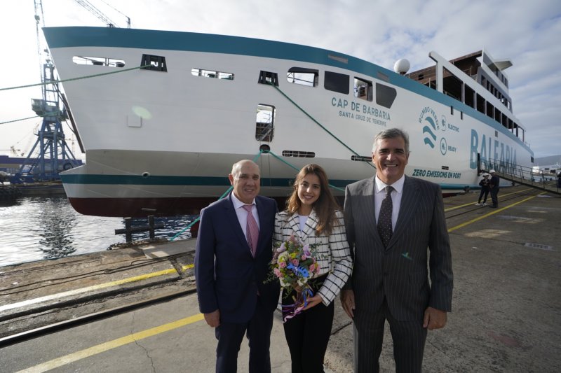 Cap de Barbaria, el nuevo ferry elctrico que Baleria incorporar el prximo verano a la lnea Ibiza-Formentera