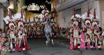 Almravides i Almogvers recreen les lluites del bndol de la mitja lluna i de la creu en la llera del Girona en les festes de El Verger