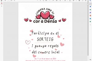 La campaña “Compra amb el cor a Dénia” ofrece sorteos de regalos 