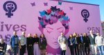 Un mural de Larouch culmina la commemoració del Dia internacional per l’eliminació de les violències contra les dones a Els Poblets