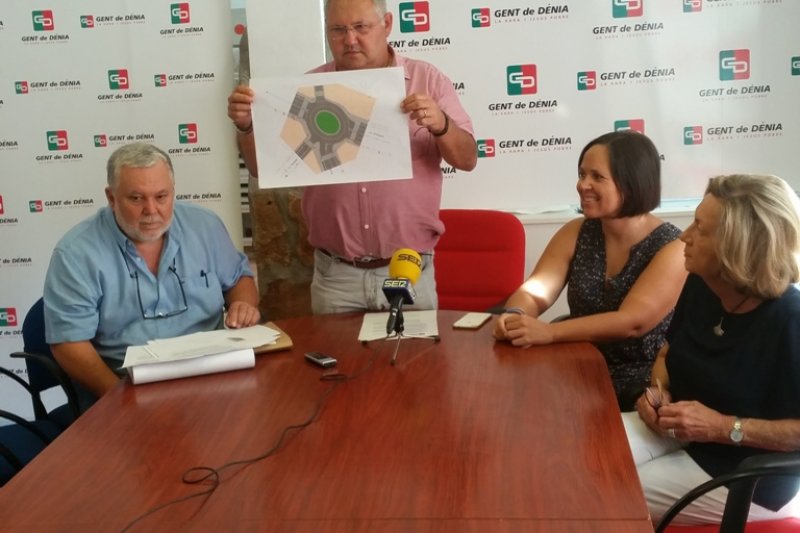 Gent de Dnia propone construir una rotonda entre las avenidas de Alicante y del Montg