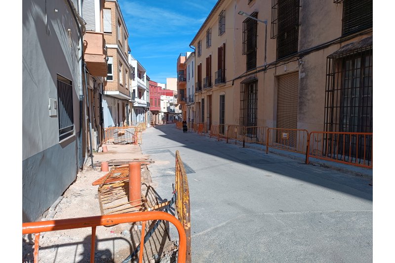 LAjuntament de Pego reclama de la Diputaci la represa de les obres del carrer Sant Miquel