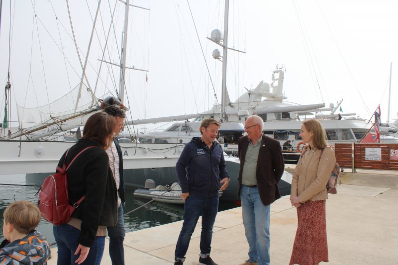 Alex Pella vuelve al puerto de Dnia a la espera de nuevos retos con su catamarn